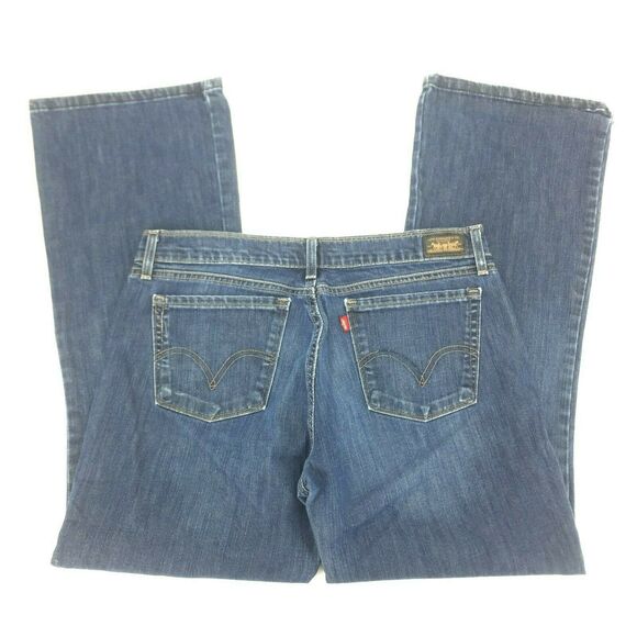 Levi's Women's 544 Ultimate Lift Bootcut Jeans Size 14 Medium Wash Mid Rise Zip - Picture 3 of 7